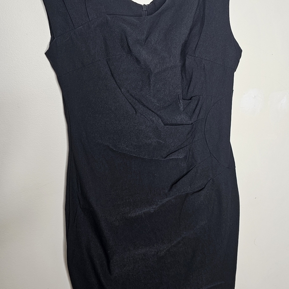 Black pencil dress with rusched design size XL - Picture 2 of 6